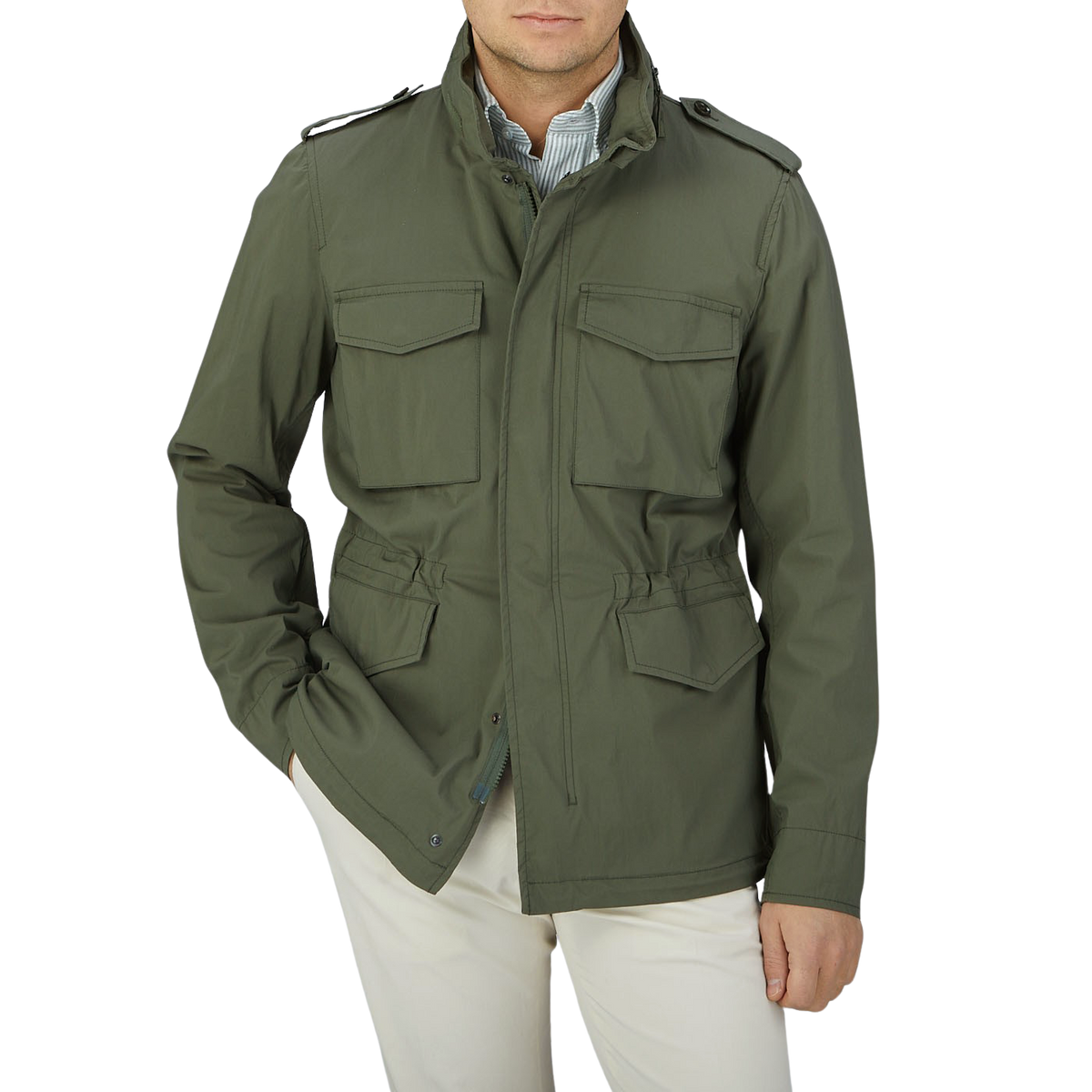 Aspesi | Green Cotton Nylon M65 Field Jacket