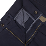 Dark Berwich jacket with zipper, button details, and a wider fit.