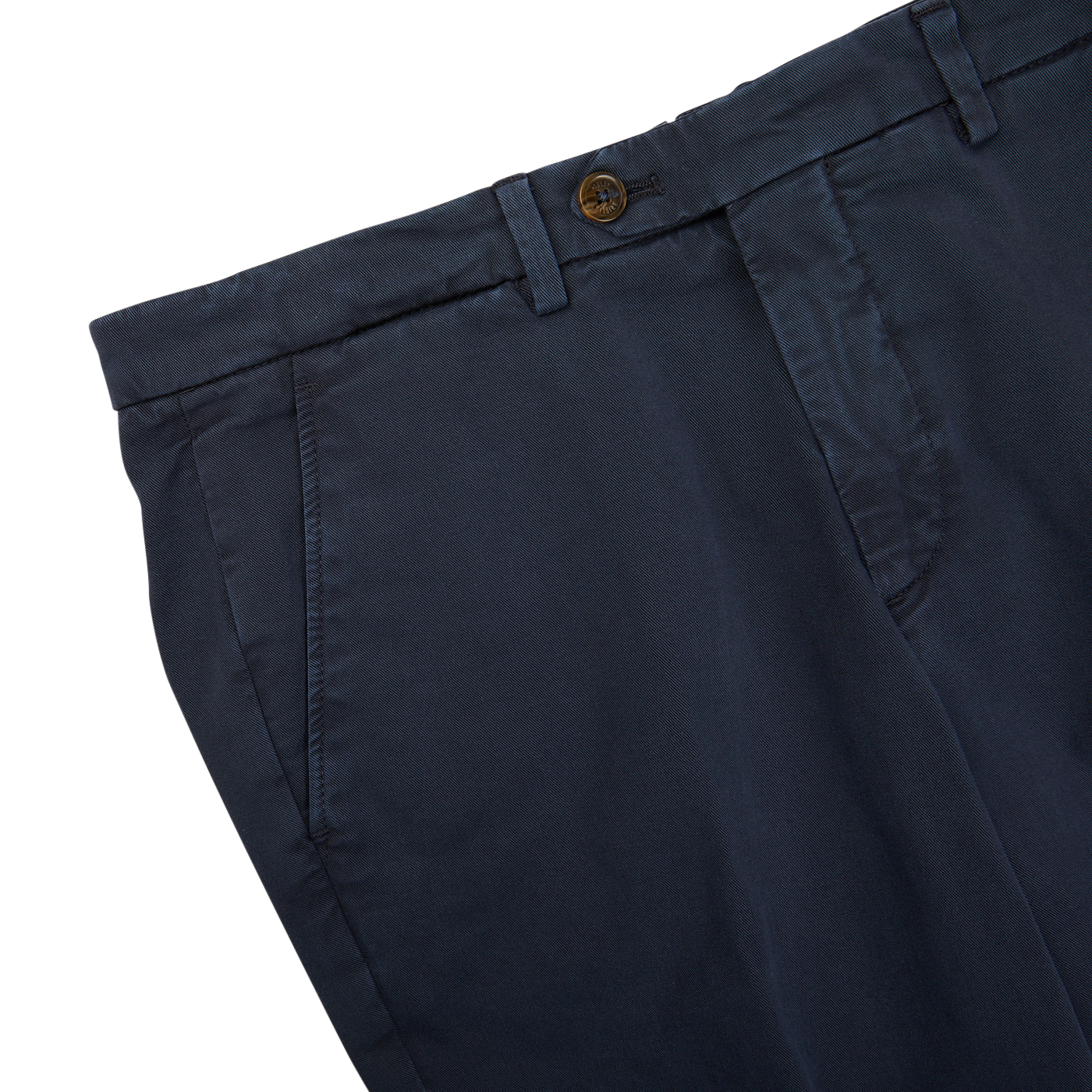 The men's Navy Blue Cotton Stretch BG62 Casual Chinos, by the Italian trouser specialist Briglia.