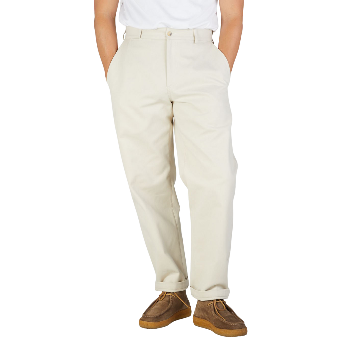 De Bonne Facture | Undyed Heavy Cotton Drill Balloon Trousers