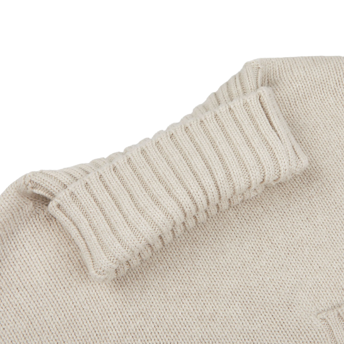 Knitted pure cashmere rollneck camel - Blugiallo