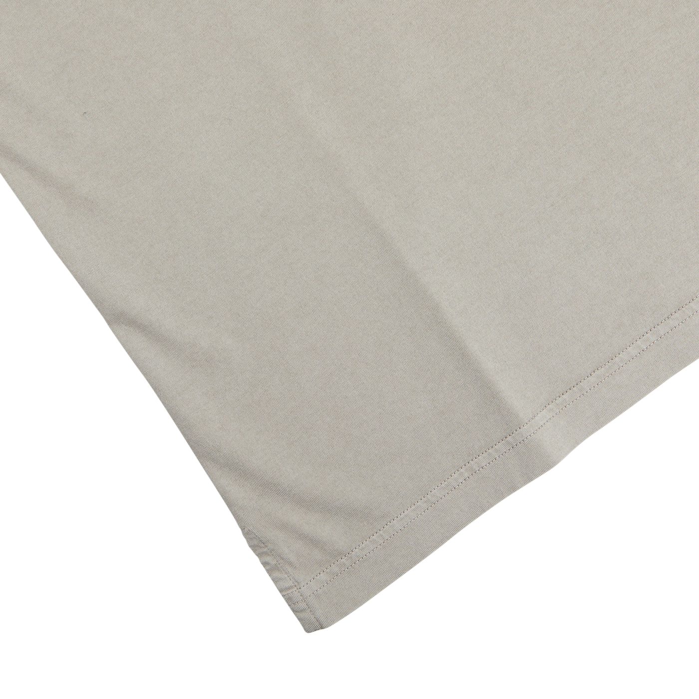 A luxury taupe beige Fedeli organic cotton LS polo shirt on a white surface.