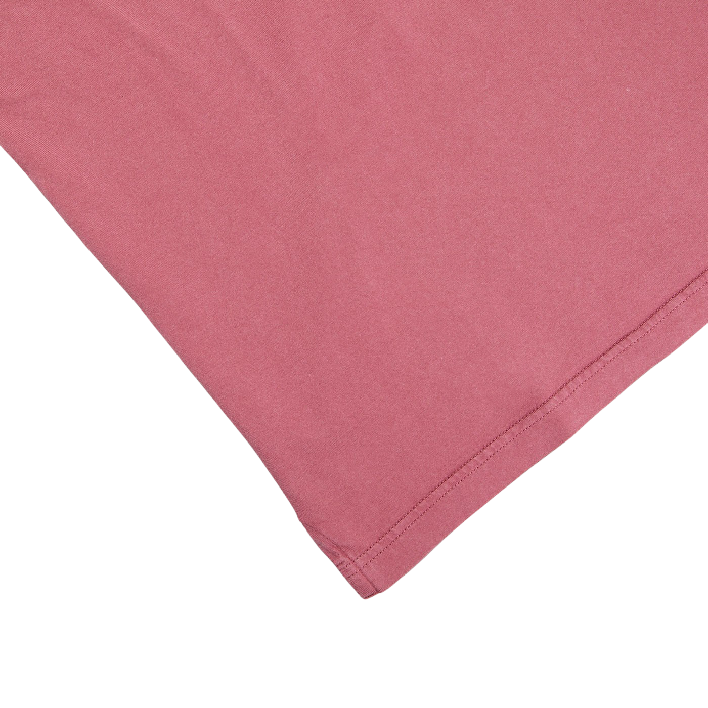 A Fedeli Washed Raspberry Organic Cotton Polo Shirt on a white surface.