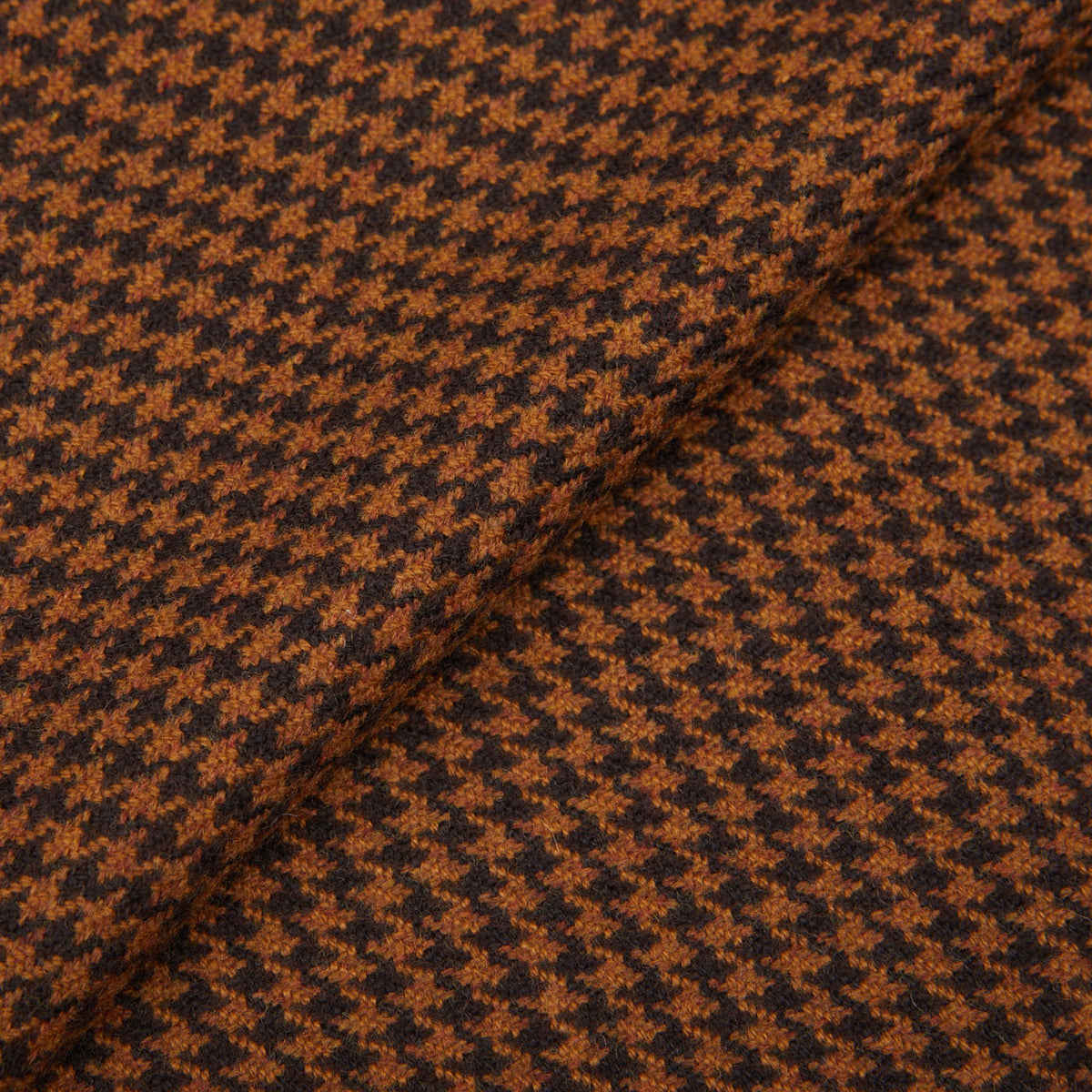 Fox Blue Houndstooth Cashmere & Merino Wool Scarf