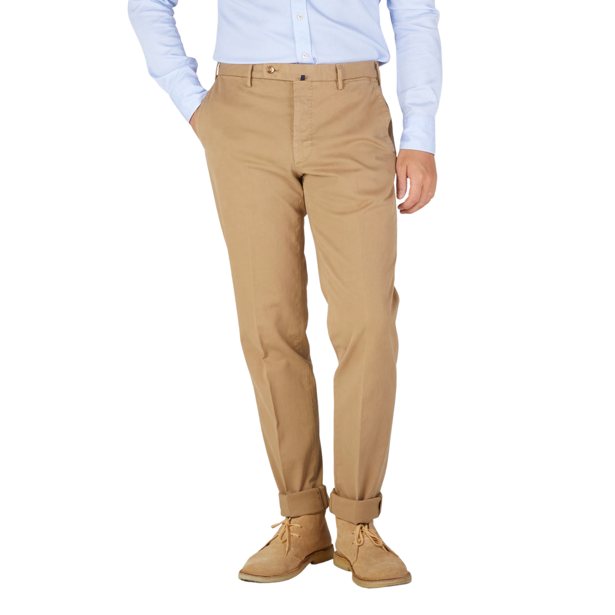 Incotex  Dark Brown Cotton Stretch Comfort Chinos – Baltzar