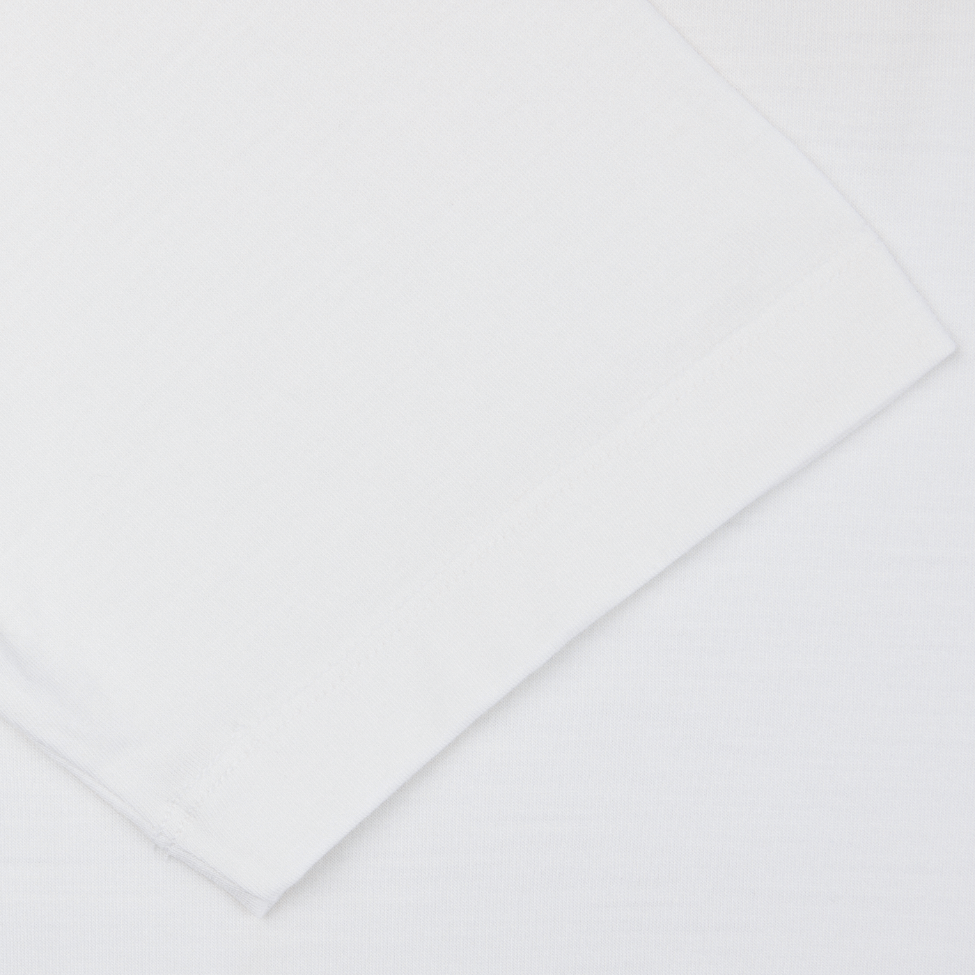 Off-White Merino Wool T-Shirt by Mazzarelli folded on a plain white background.