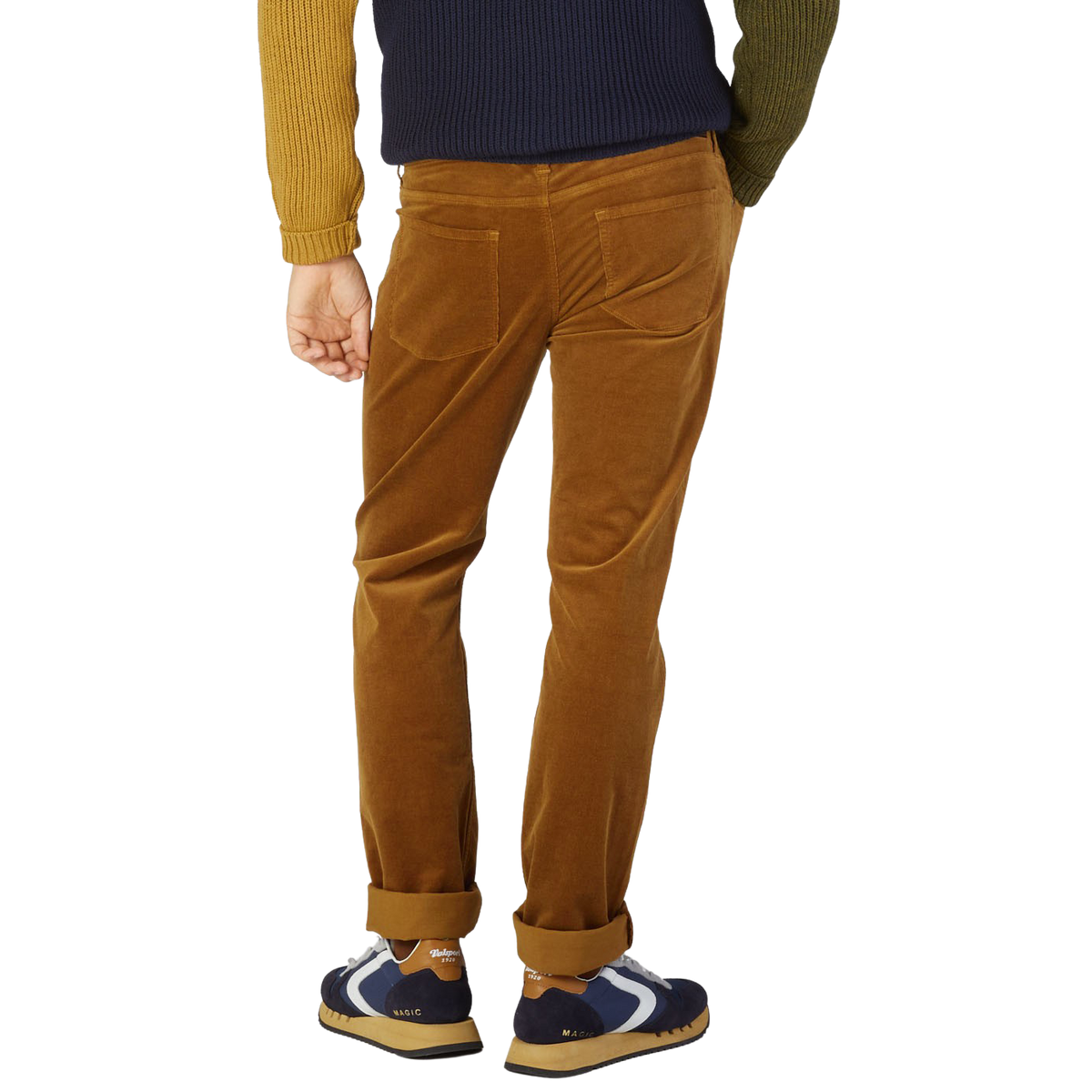 Working the 'Fit Light Brown Corduroy Straight Leg Pants