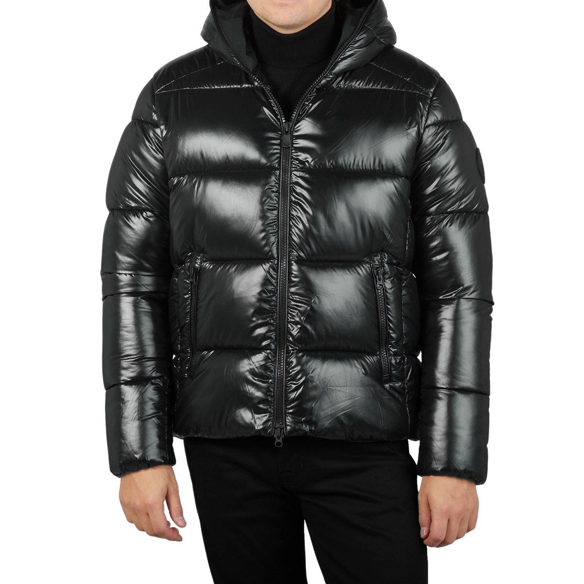 Save The Duck | Black Quilted Edgard Nylon Jacket – Baltzar