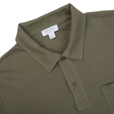 Khaki Green Cotton Riviera Polo Shirt