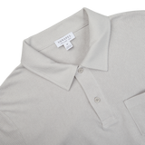 Smoke Grey Cotton Riviera Polo Shirt