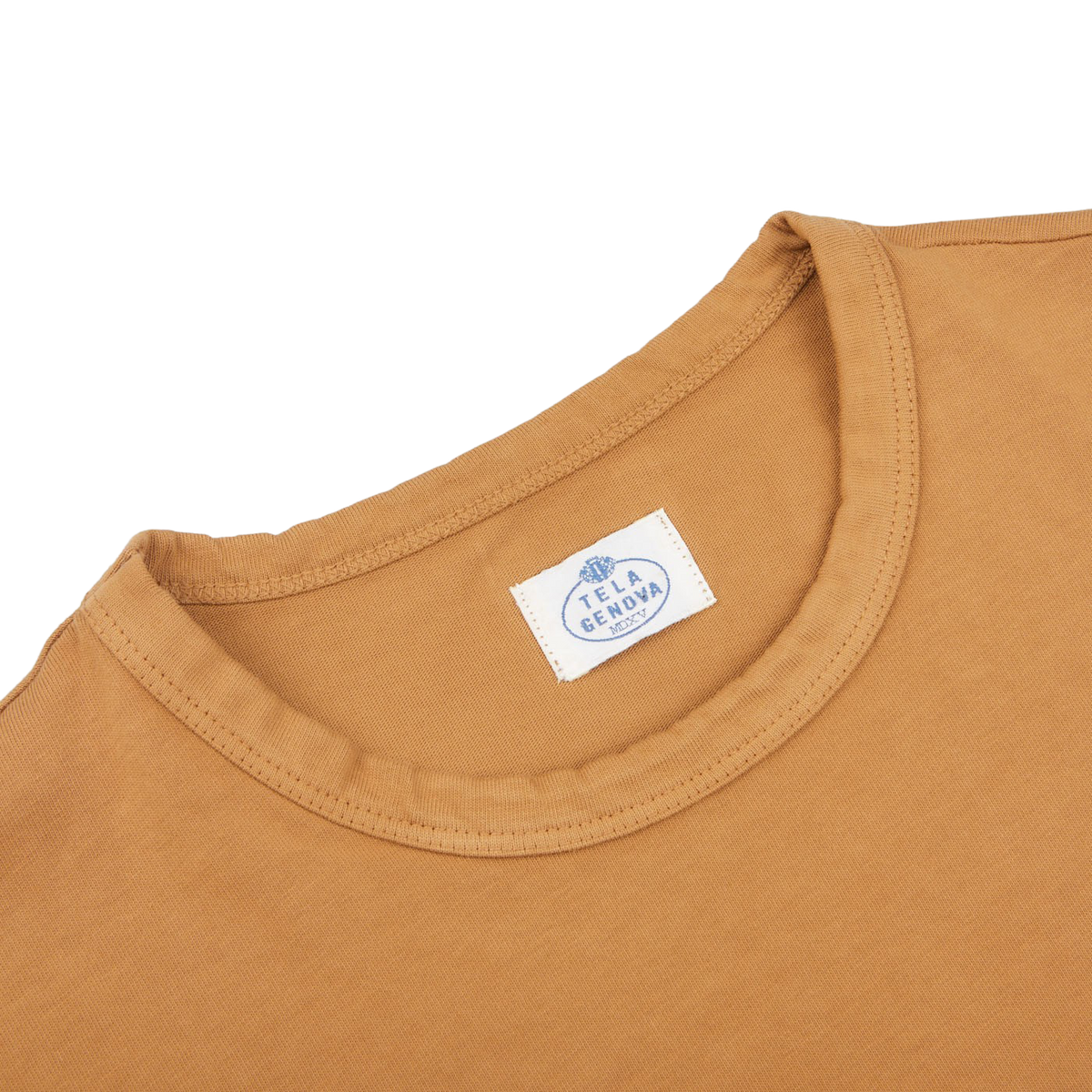 Tela Genova | Brick Orange Washed Organic Cotton T-Shirt – Baltzar