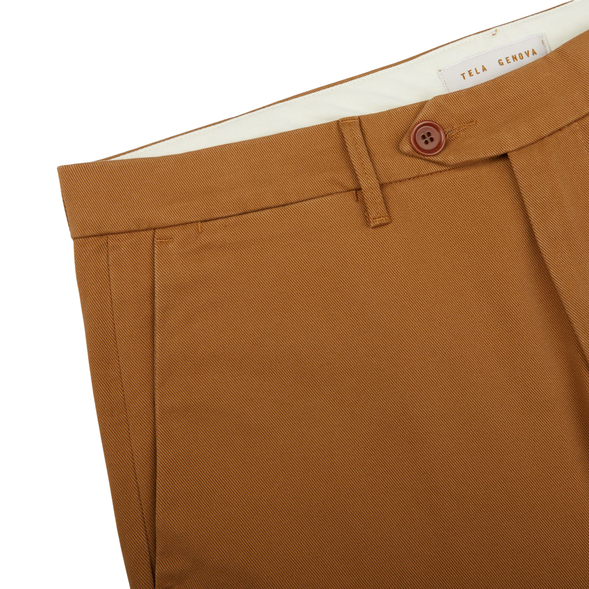 Incotex  Dark Brown Cotton Stretch Comfort Chinos – Baltzar