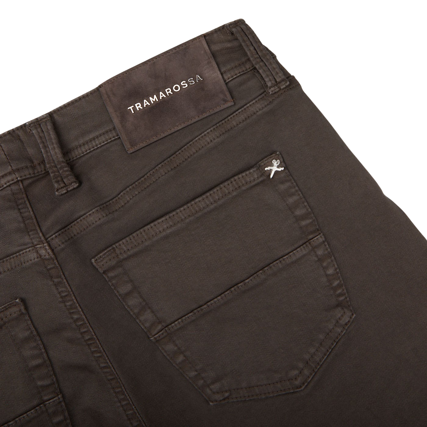 Tramarossa Coffee Brown Super Stretch Michelangelo Jeans Pocket