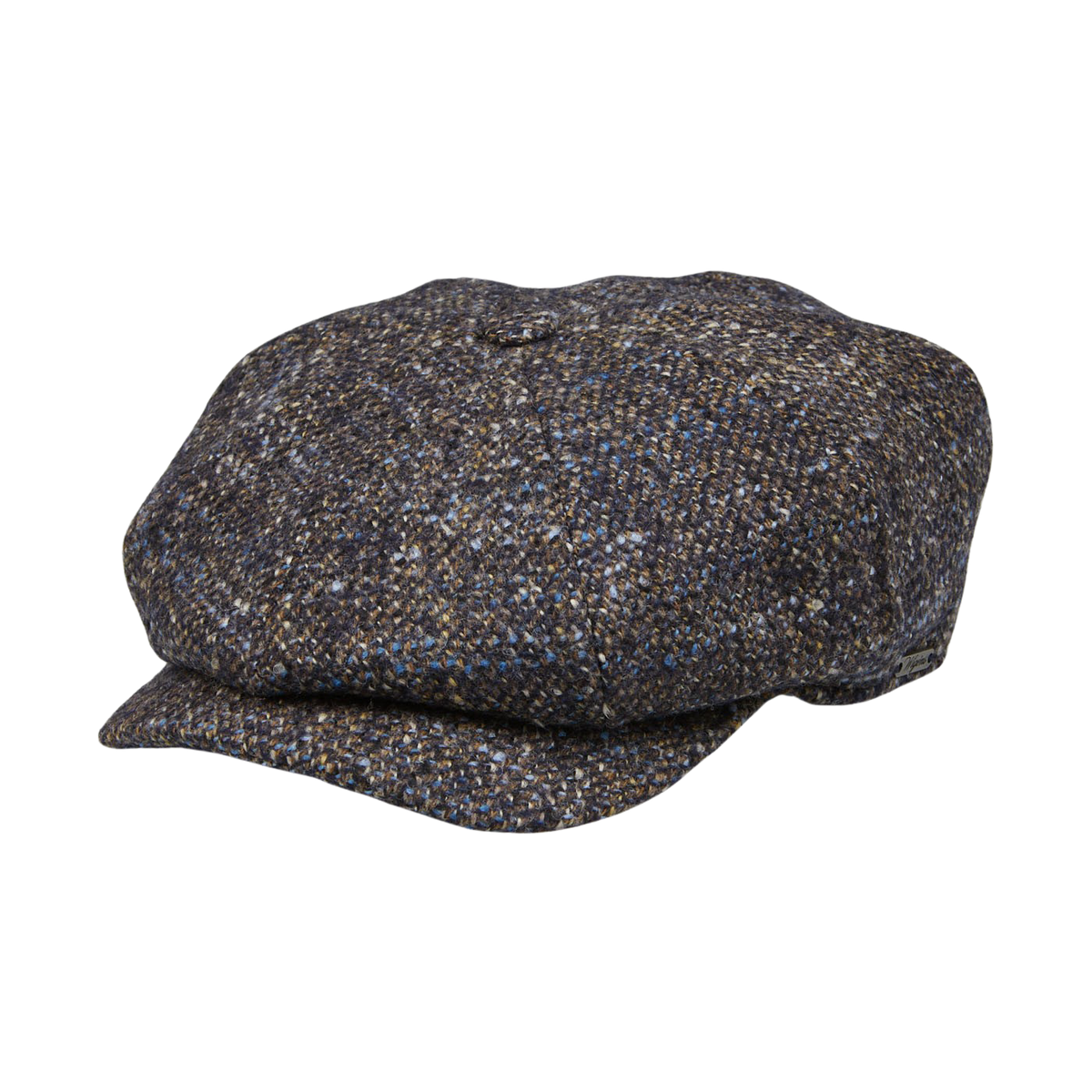 The Blue Melange Wool Ivy Contemporary Cap by Wigéns is shown on a white background.