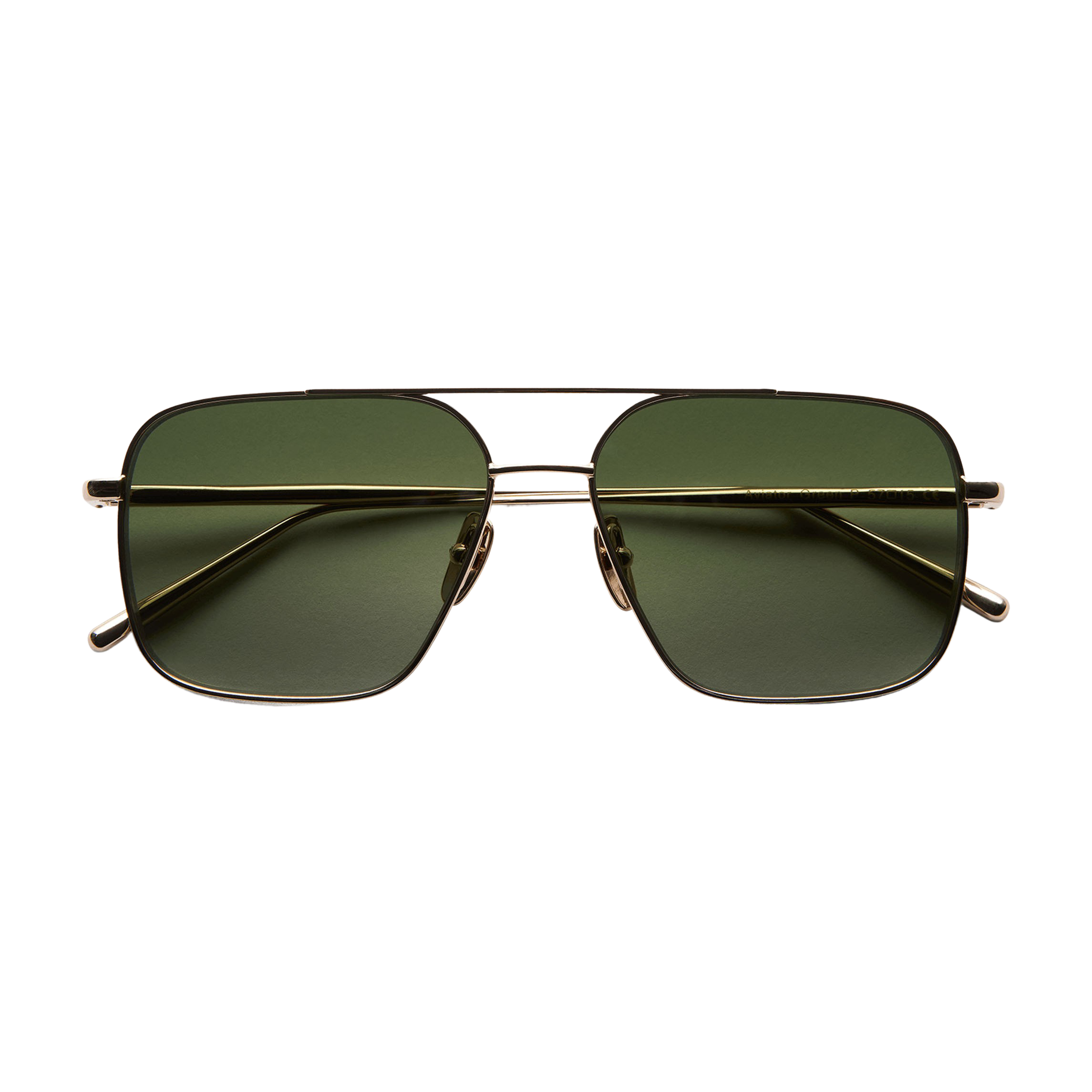 Chimi Eyewear Steel Aviator Green Lenses Sunglasses 56mm Feature