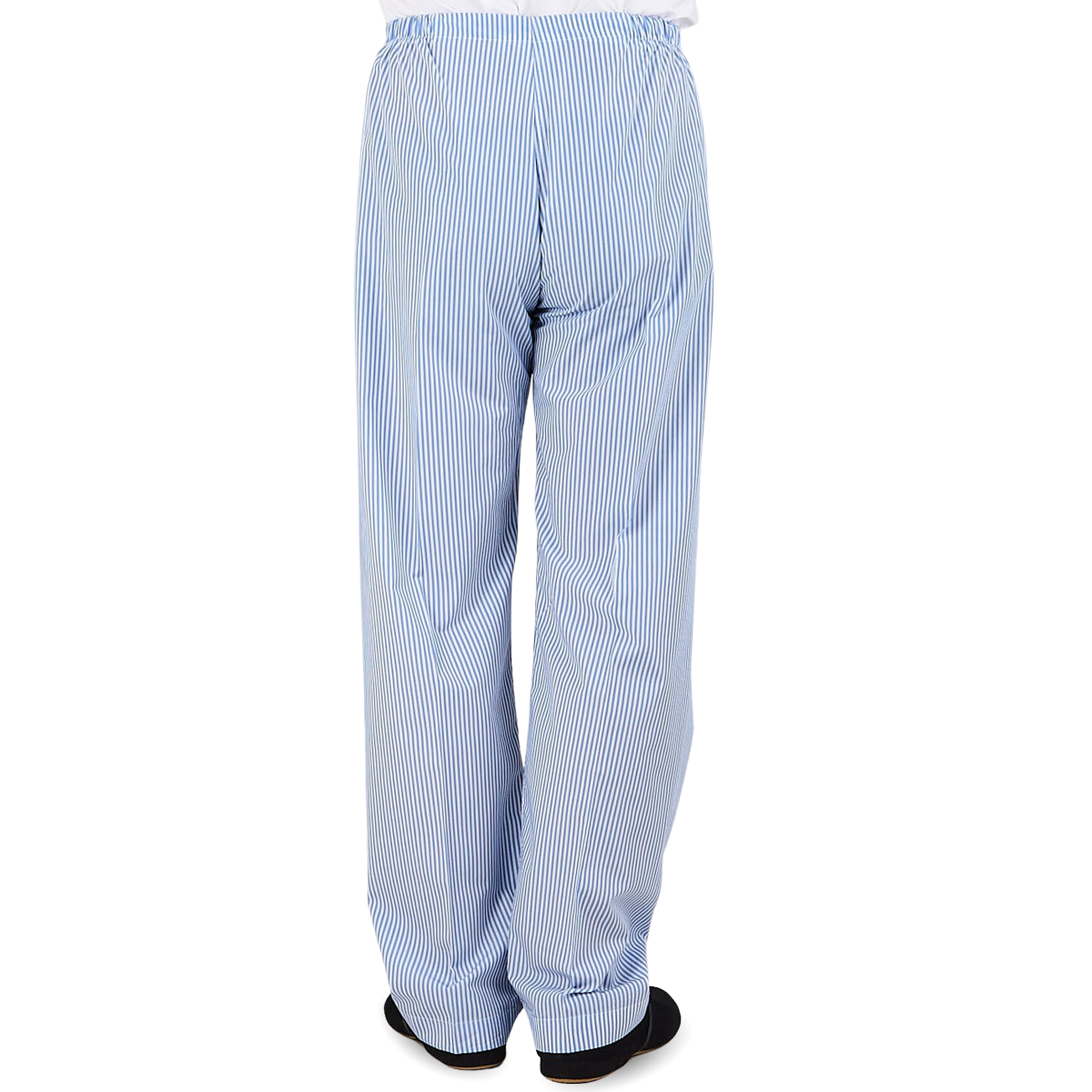 Derek Rose Blue Striped Cotton Classic Fit Pyjamas Back1