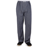 Derek Rose Navy Checked Cotton Classic Fit Pyjamas Front1
