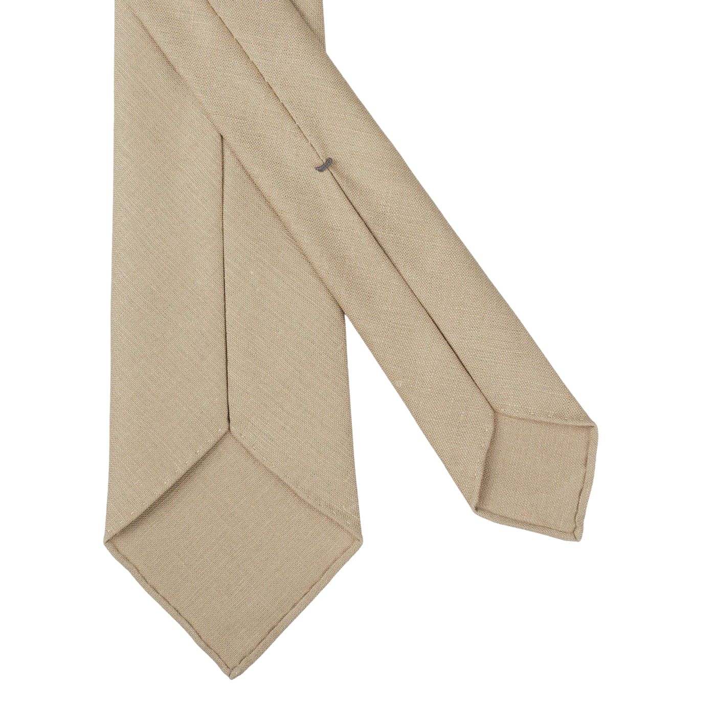Dreaming of Monday Sand Beige 7-Fold Vintage Linen Tie Back