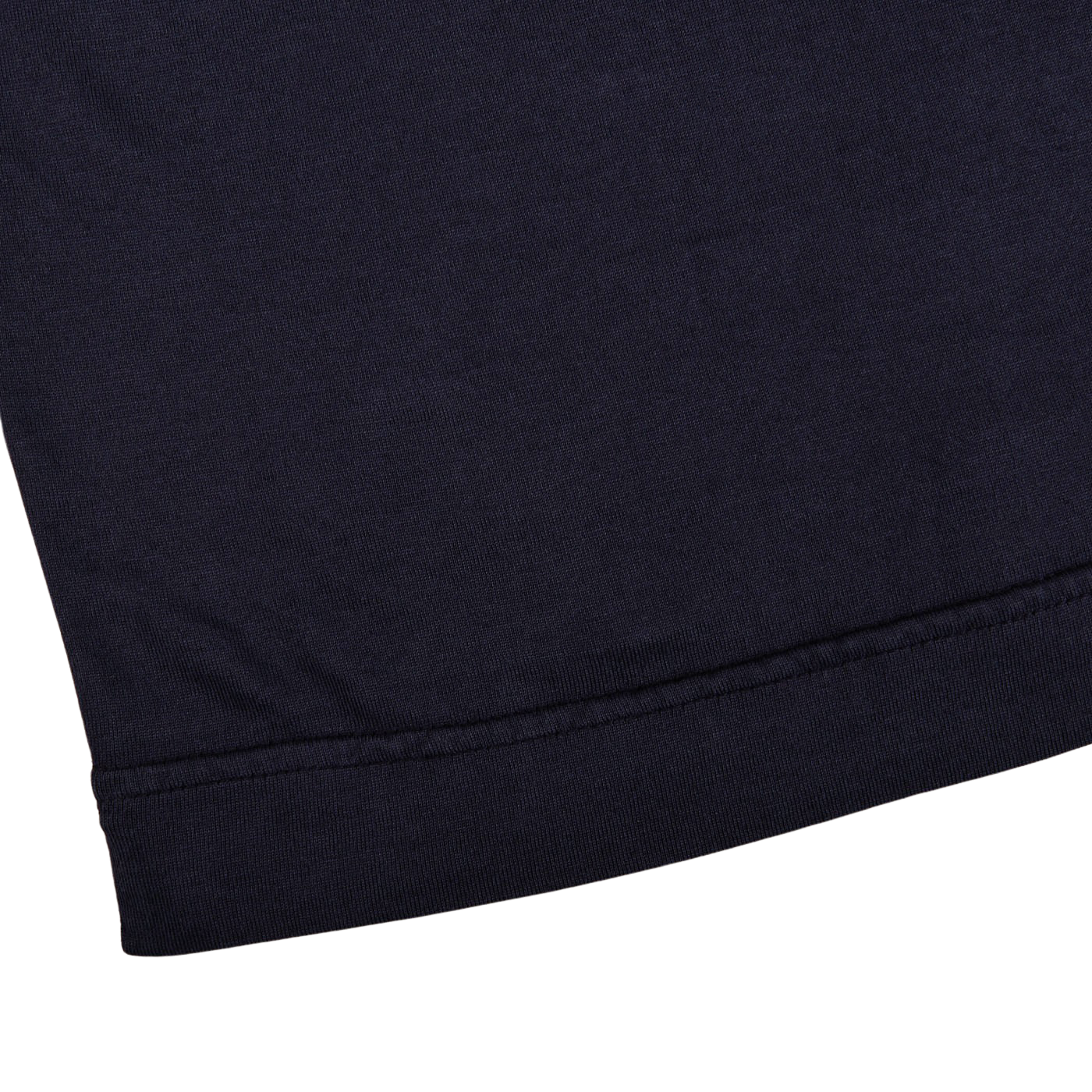 Fedeli Washed Blue Organic Cotton Jersey T-Shirt Edge