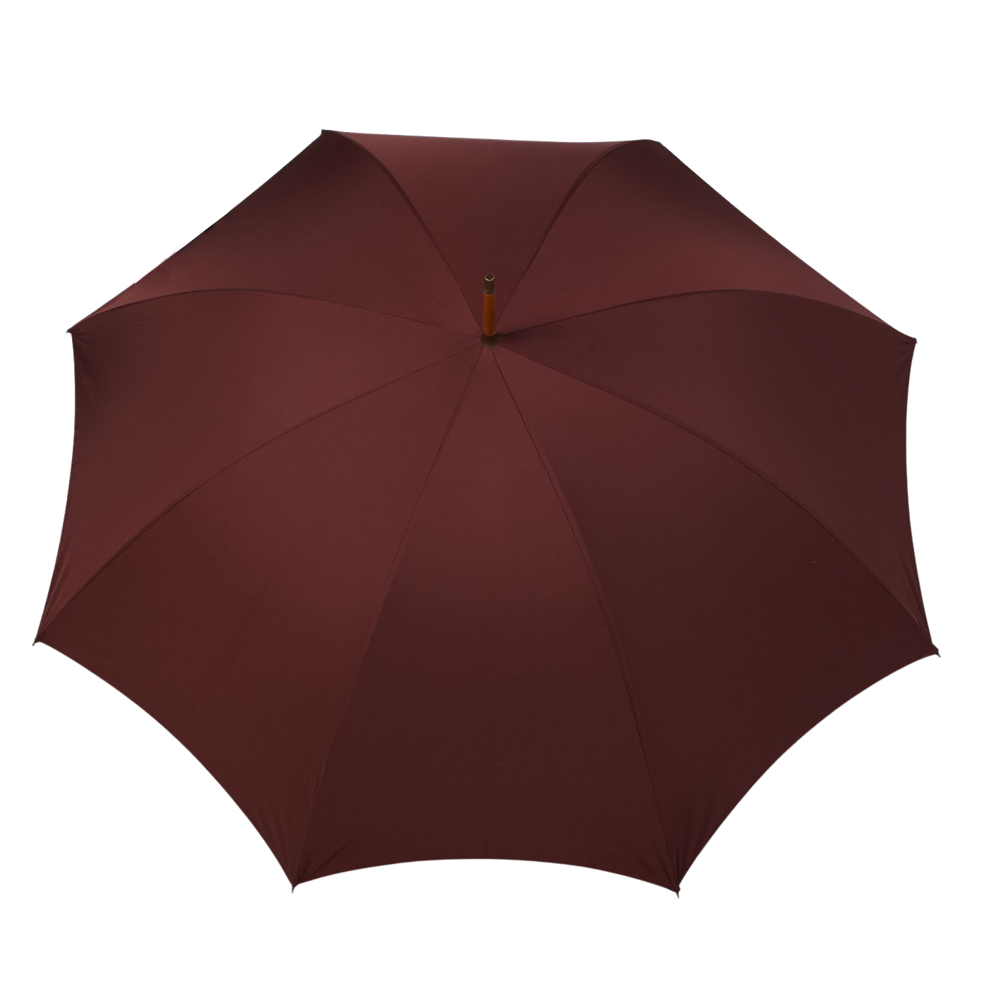 Fox Umbrellas Bordeaux Polished Maple Handle Umbrella Top
