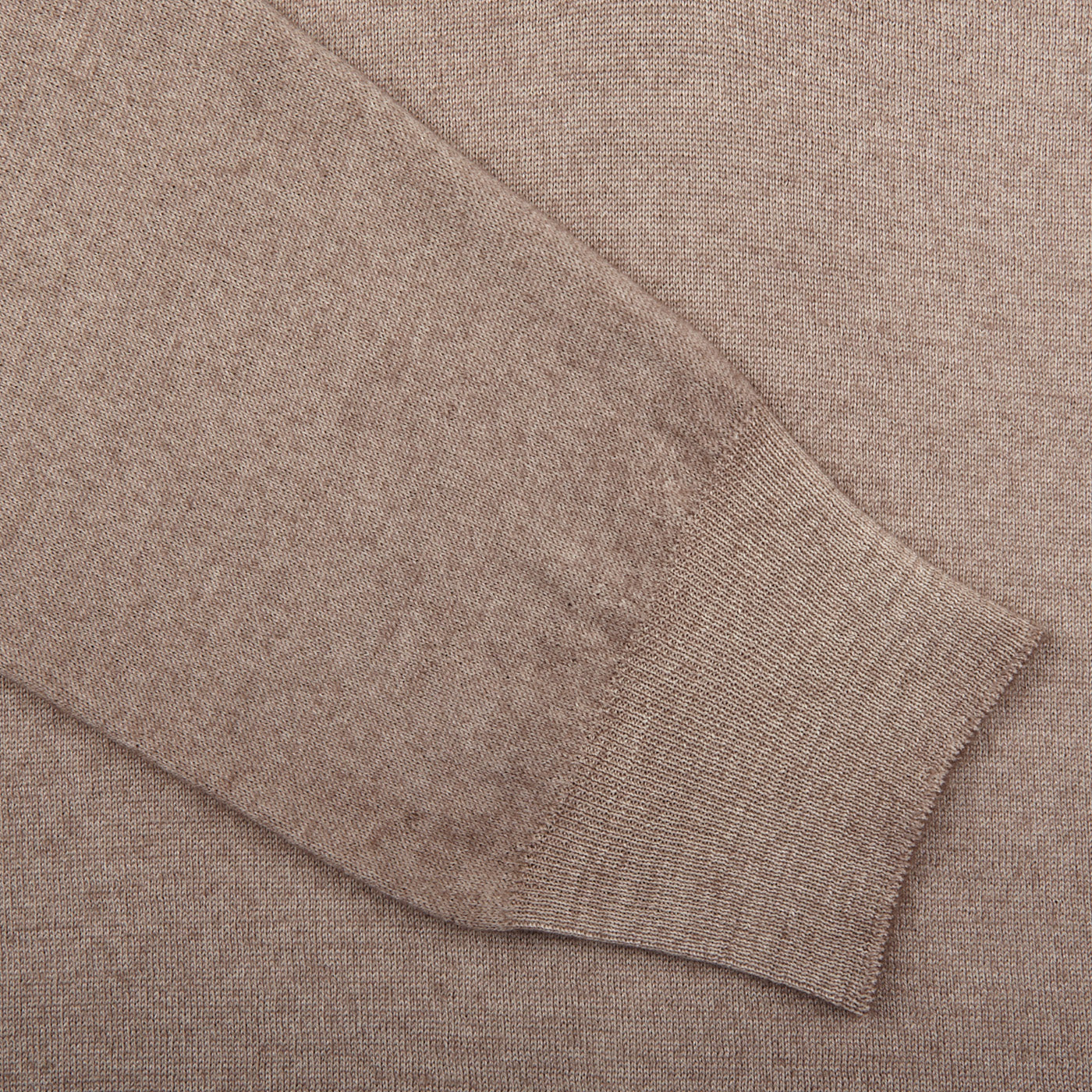 Gran Sasso Brown Vintage Merino Wool 1:4 Sweater Cuff
