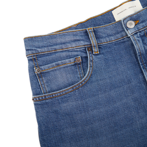Jeanerica Blue Mid-Vintage Cotton TM005 Jeans Edge