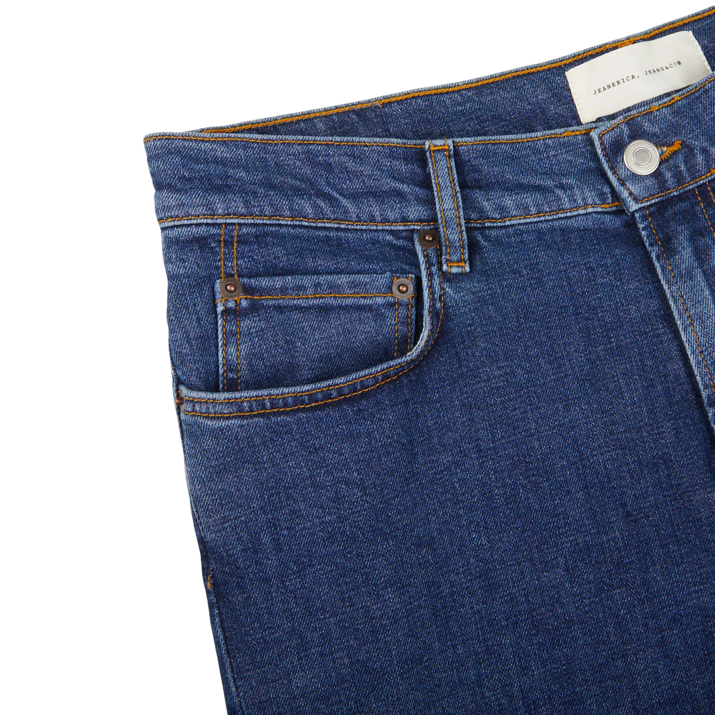Jeanerica Blue Vintage 95 Cotton SM001 Jeans Edge