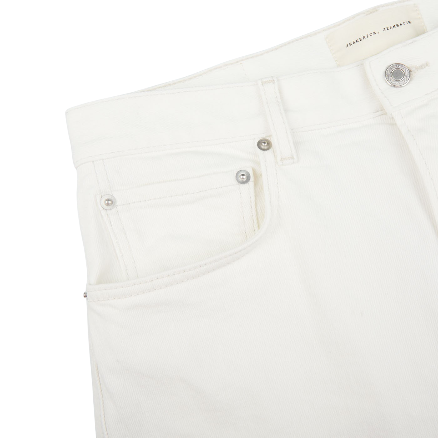 Jeanerica Natural White Cotton TM005 Jeans Edge