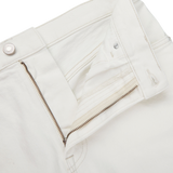 Jeanerica Natural White Cotton TM005 Jeans Zipper