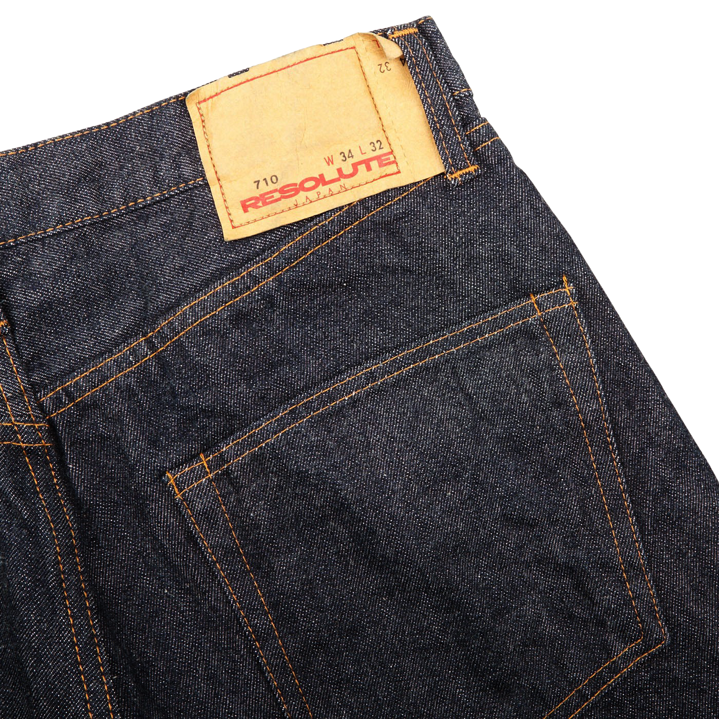 Resolute Dark Blue Cotton 710 One Wash Jeans Pocket