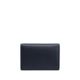 Smythson Navy Ludlow Leather Wide Card Case Front