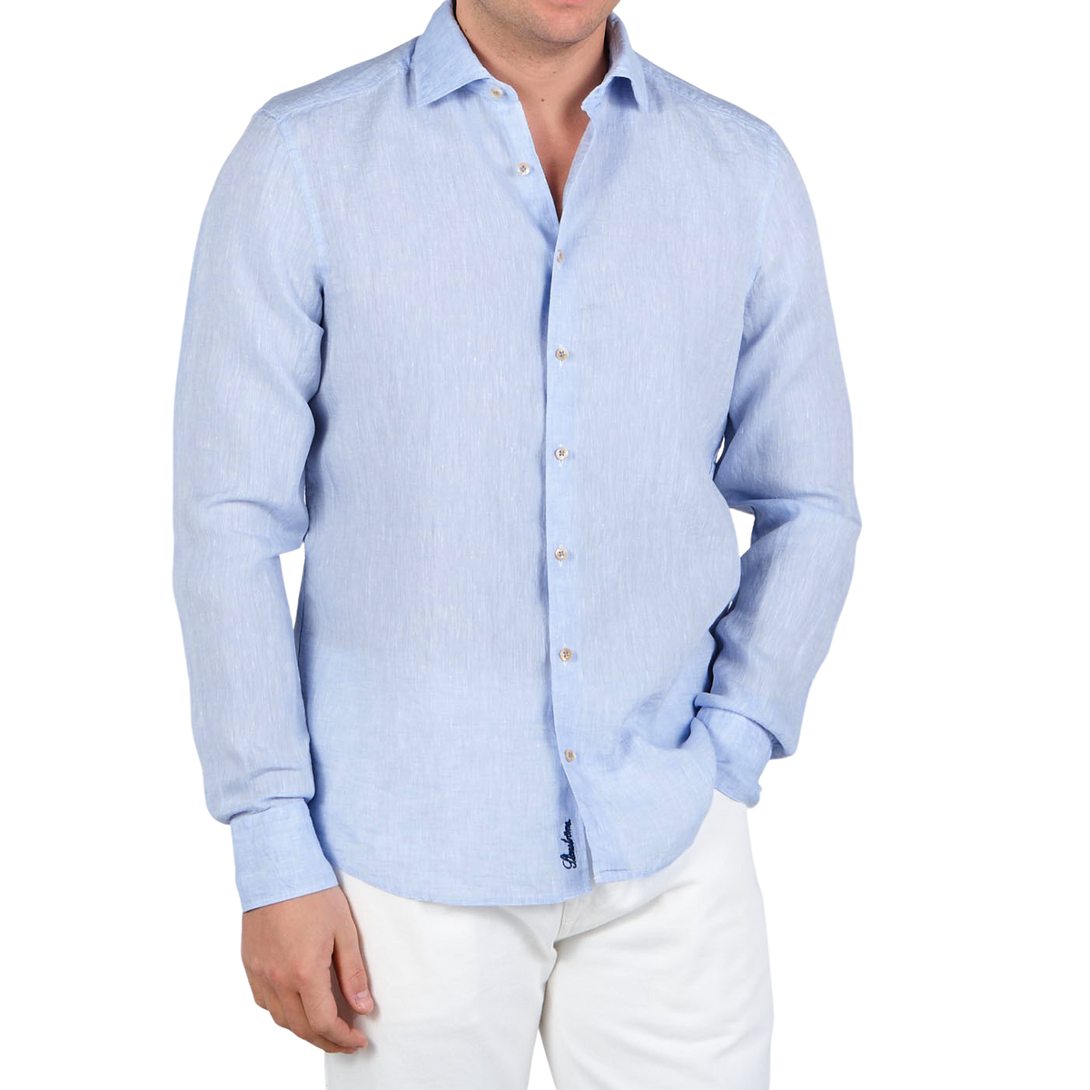 RM Williams Men's Linen Gingham Shirt