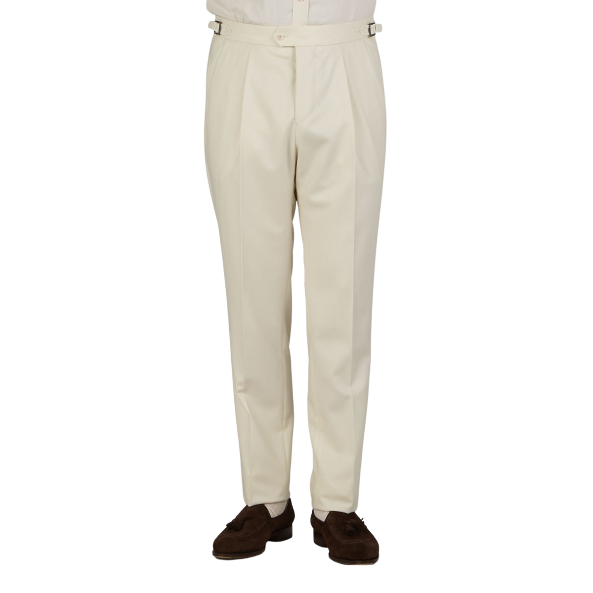 Dillon Pleated Pants - White