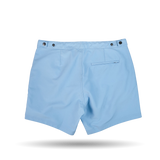 Sunspel Light Blue Tailored Swim Shorts Back