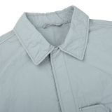 Ten C Salvia Washed Nylon Mid-Layer Overshirt Collar