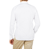 Tintoria Mattei White Cotton Oxford Casual Shirt Back