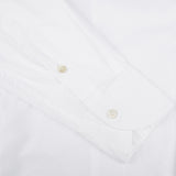 Tintoria Mattei White Cotton Oxford Casual Shirt Cuff