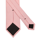 A close up of an Amanda Christensen Pink Matte Silk Lined Tie.