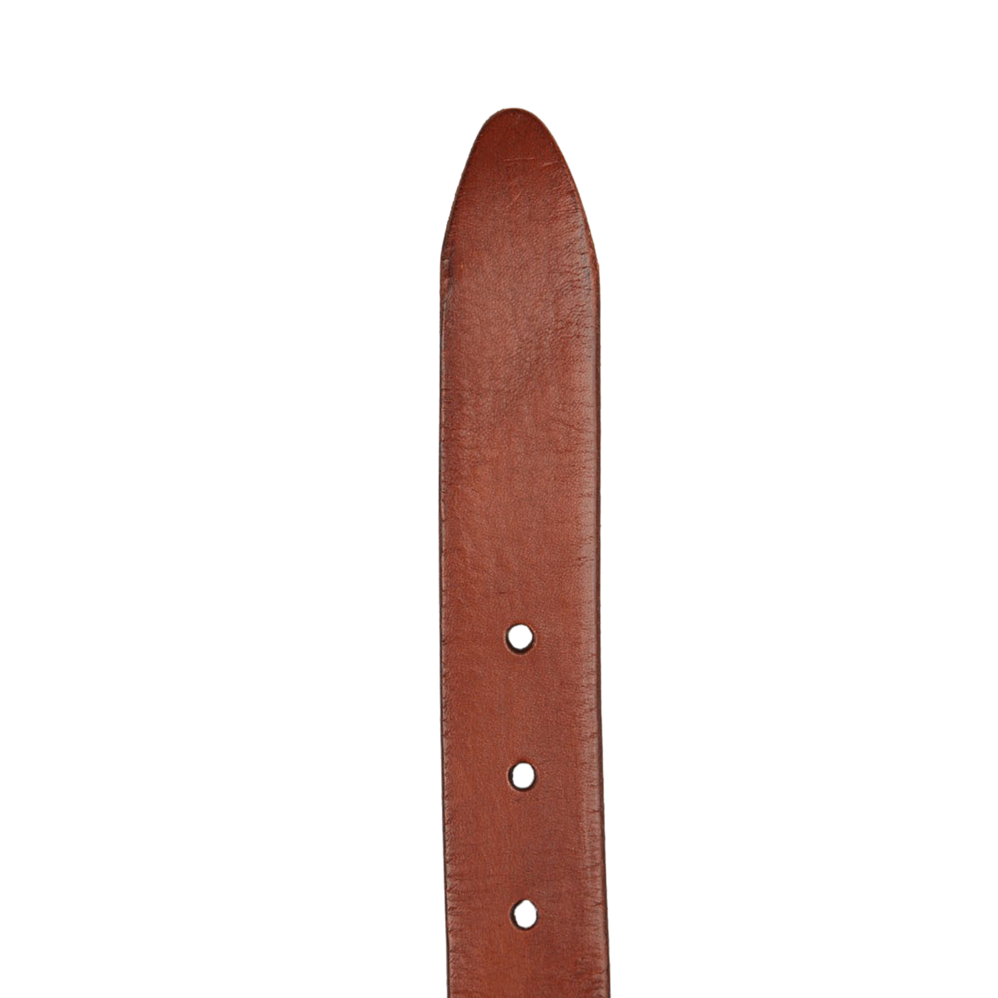 An Anderson's Brown Saddle Leather 30mm Belt with a white background.