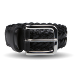Anderson's Black Fine Braided Leather 30mm Belt Feature