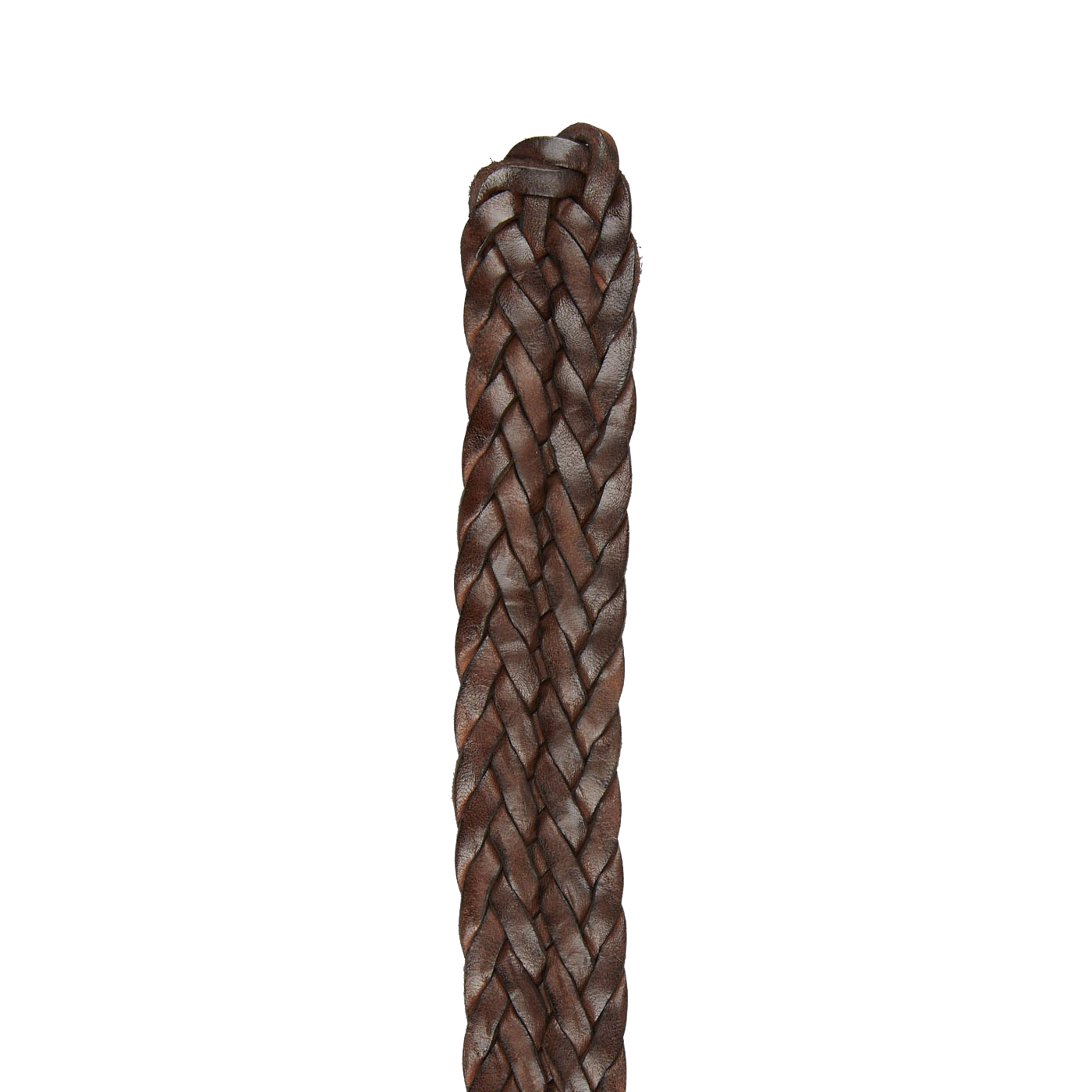 Anderson's Brown Braided Leather 30mm Belt Tip