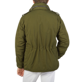Aspesi Dark Green Nylon Padded Field Jacket Back