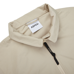 Aspesi Beige Cotton Canvas Windbraker Stringa jacket.