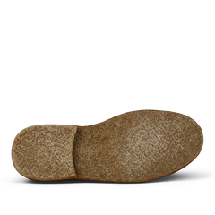 Brown Astorflex Dukeflex vegetable-tanned suede leather shoe sole isolated on a transparent background.