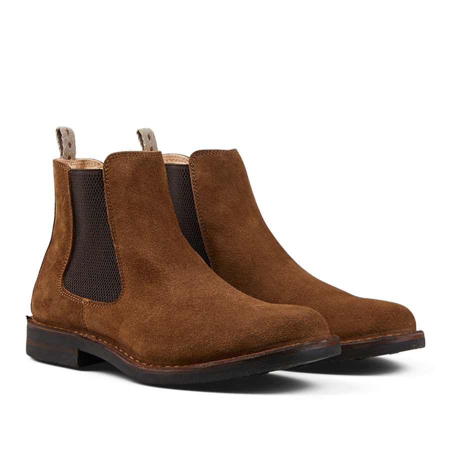 Astorflex Dark Khaki Suede Charlyflex Chelsea Boots Baltzar