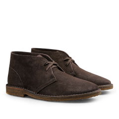 Introducing the Testa di Moro Suede Leather Montflex Boots by Astorflex, a premium pair of desert boots featuring laces and a stylish side view.