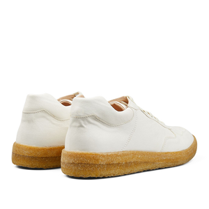 Pair of Astorflex White Leather Tenniflex Sneakers with rubber soles.