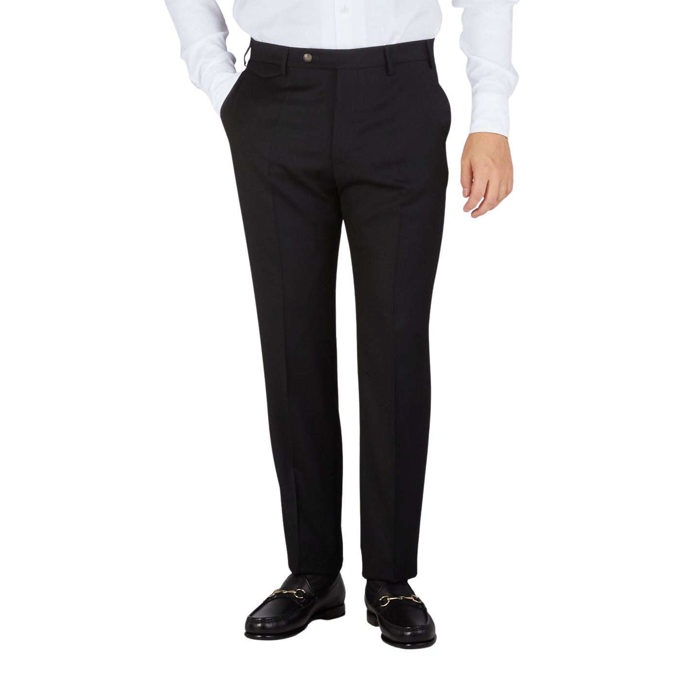 Buy online Navy Blue Solid Flat Front Trousers Formal Trouser from Bottom  Wear for Men by Tahvo for ₹1099 at 60% off | 2024 Limeroad.com
