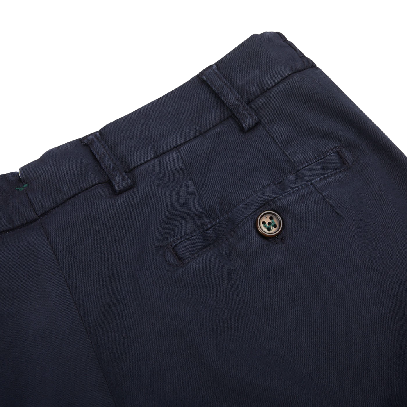 Berwich Dark Blue Cotton Stretch Chinos Pocket