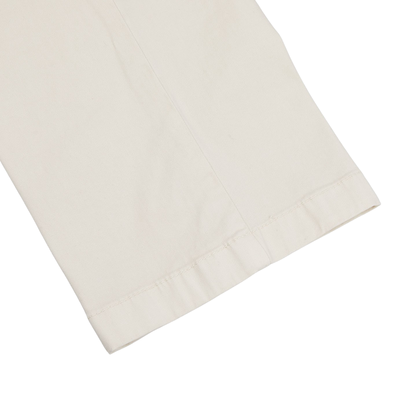 A close up of Light Beige Cotton Stretch Chinos by Berwich on a white surface.